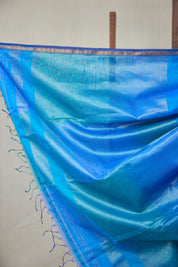 Blue Maheshwari Saree - SRBMS1059