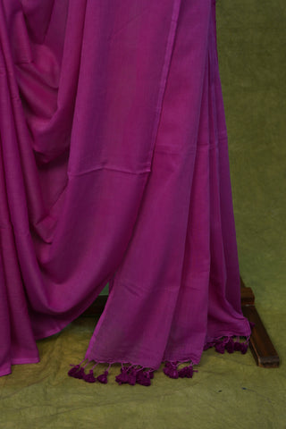 Lilac Mul Cotton Saree - SRLMCS20