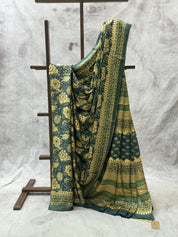 Teal Blue HBP Modal Silk Saree - SRTBMSS199