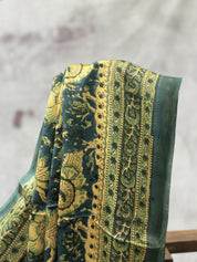 Teal Blue HBP Modal Silk Saree - SRTBMSS199