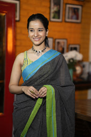 Big Checks Black Patteda Anchu With Border