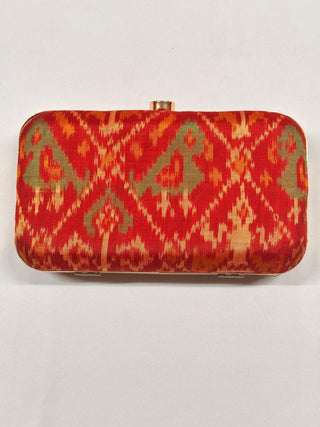 Red Patola Clutch- SRRPC03