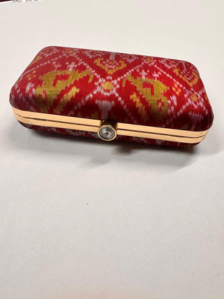 Maroon Patola Clutch- SRMPC18