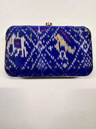 Blue Patola Clutch- SRBPC19