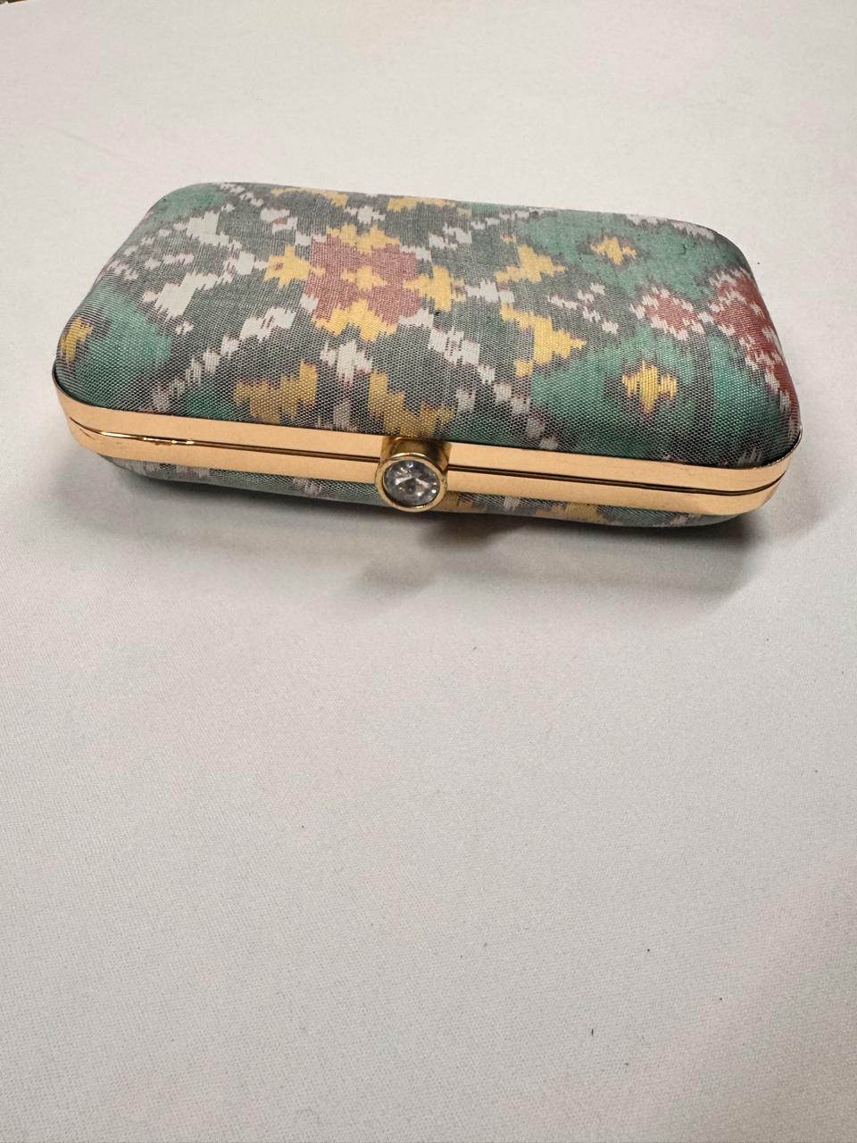 Light Green Patola Clutch- SRLGPC20