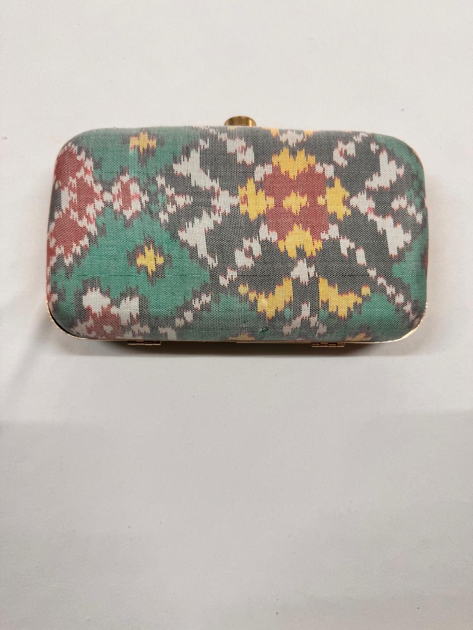 Light Green Patola Clutch- SRLGPC20