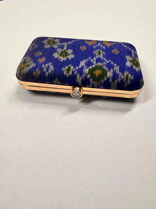 Royal Blue Patola Clutch- SRRBPC21