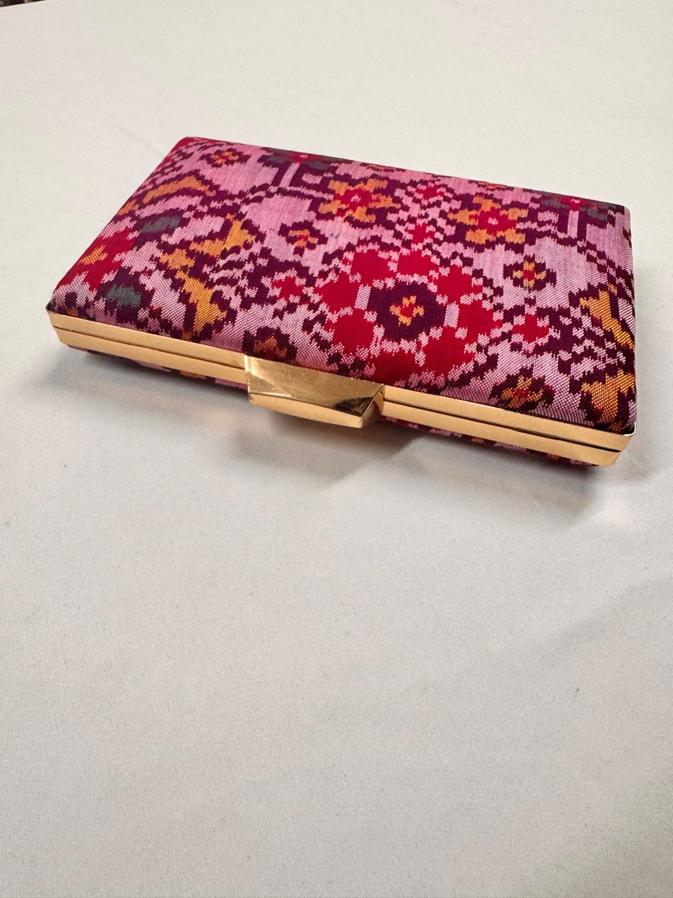 Onion Pink Patola Clutch- SROPPC29