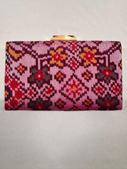 Onion Pink Patola Clutch- SROPPC29