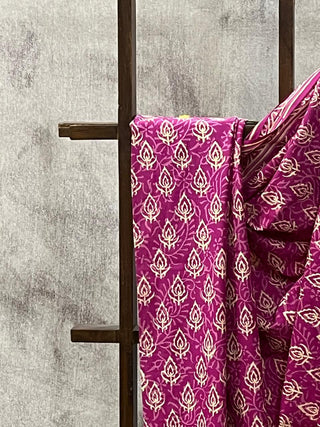 Pink HBP Cotton Saree - SRPCS1654