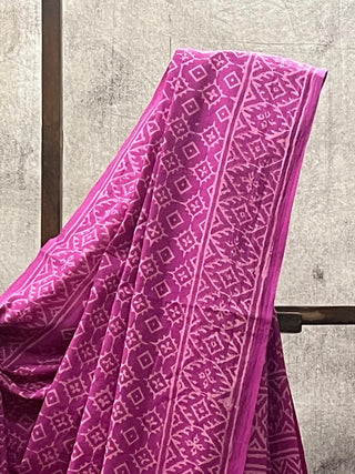 Pink HBP Cotton Saree - SRPCS1653