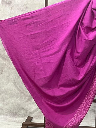 Pink HBP Cotton Saree - SRPCS1653