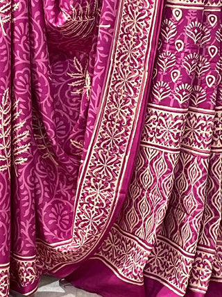 Pink HBP Cotton Saree - SRPCS1651