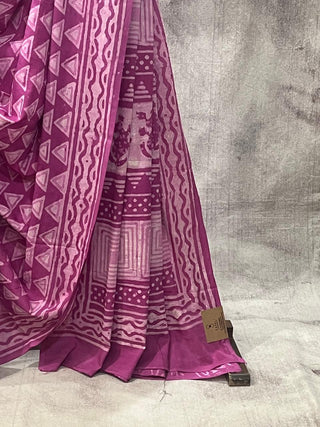 Pink HBP Cotton Saree - SRPCS1650