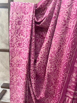 Pink HBP Cotton Saree - SRPCS1662