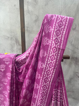 Pink HBP Cotton Saree - SRPCS1661