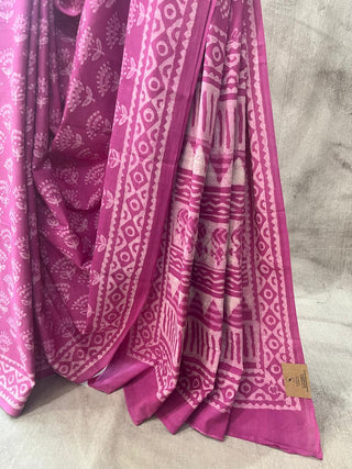 Pink HBP Cotton Saree - SRPCS1661