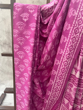 Pink HBP Cotton Saree - SRPCS1661