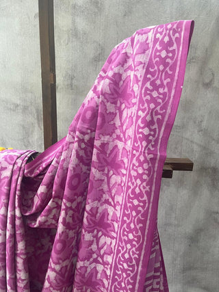 Pink HBP Cotton Saree - SRPCS1658