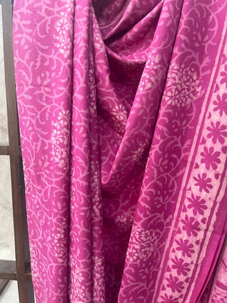 Pink HBP Cotton Saree - SRPCS1665