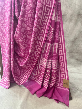 Pink HBP Cotton Saree - SRPCS1666