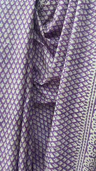 Purple HBP Cotton Saree - SRPCS1847