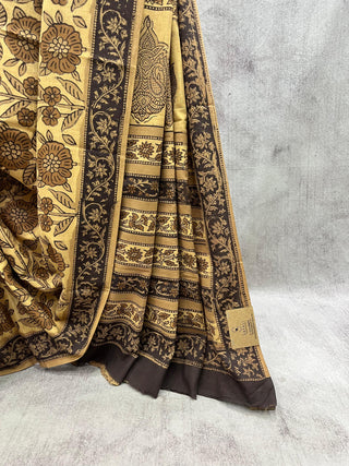 Beige HBP Cotton Saree - SRBCS1796