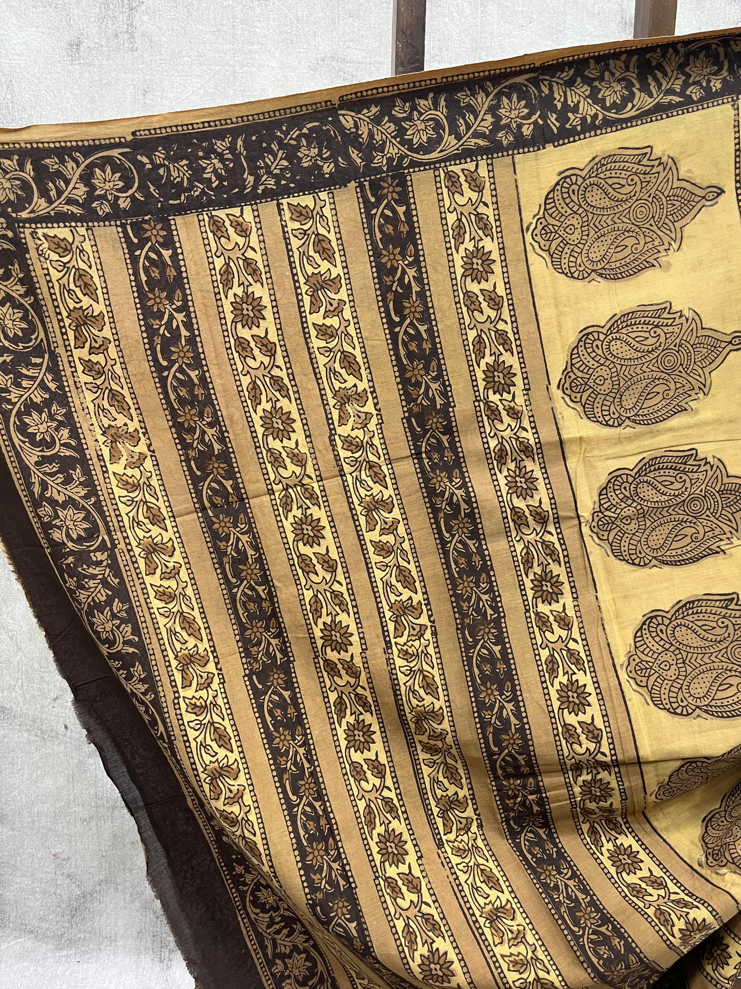 Beige HBP Cotton Saree - SRBCS1796