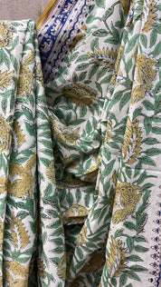 White HBP Cotton Saree-SRWCS2023