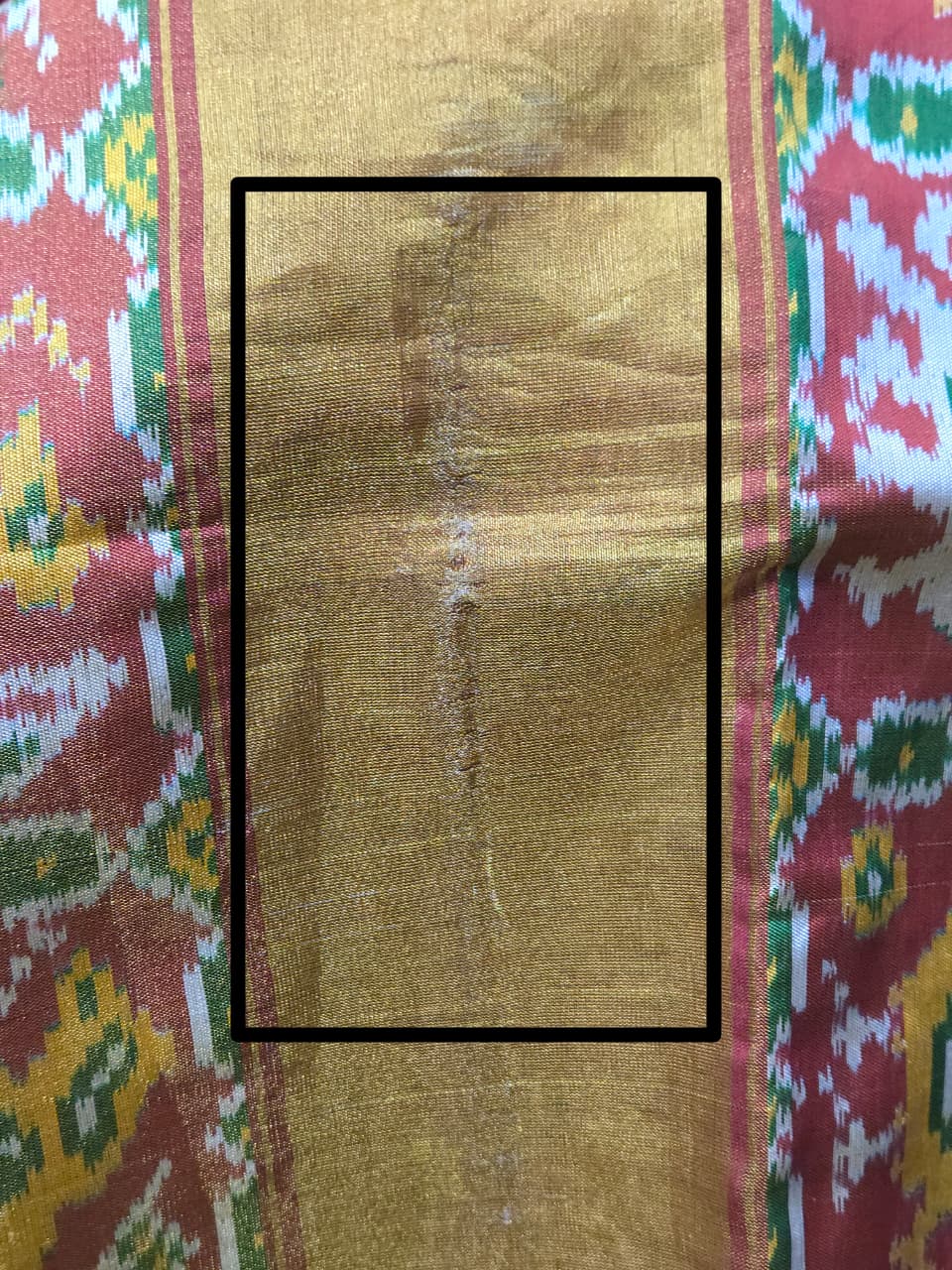 Blue Rajkot Patola Silk Saree (DEFECT) - SRBRPSS93-PI