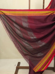 Pink Black Mixed Cotton Ilkal Saree - SRPBMCIS940