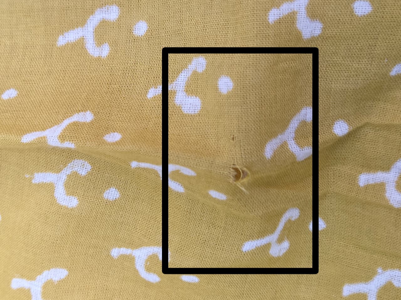 Mustard Yellow HBP Cotton Saree (DEFECT) - SRMYCS111-PI