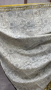 Olive HBP Cotton Saree - SROCS2006