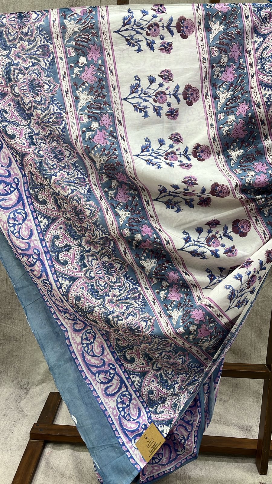 Grey HBP Cotton Saree-SRGCS2050