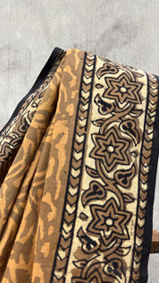 Brown HBP Cotton Saree-SRBCS2042