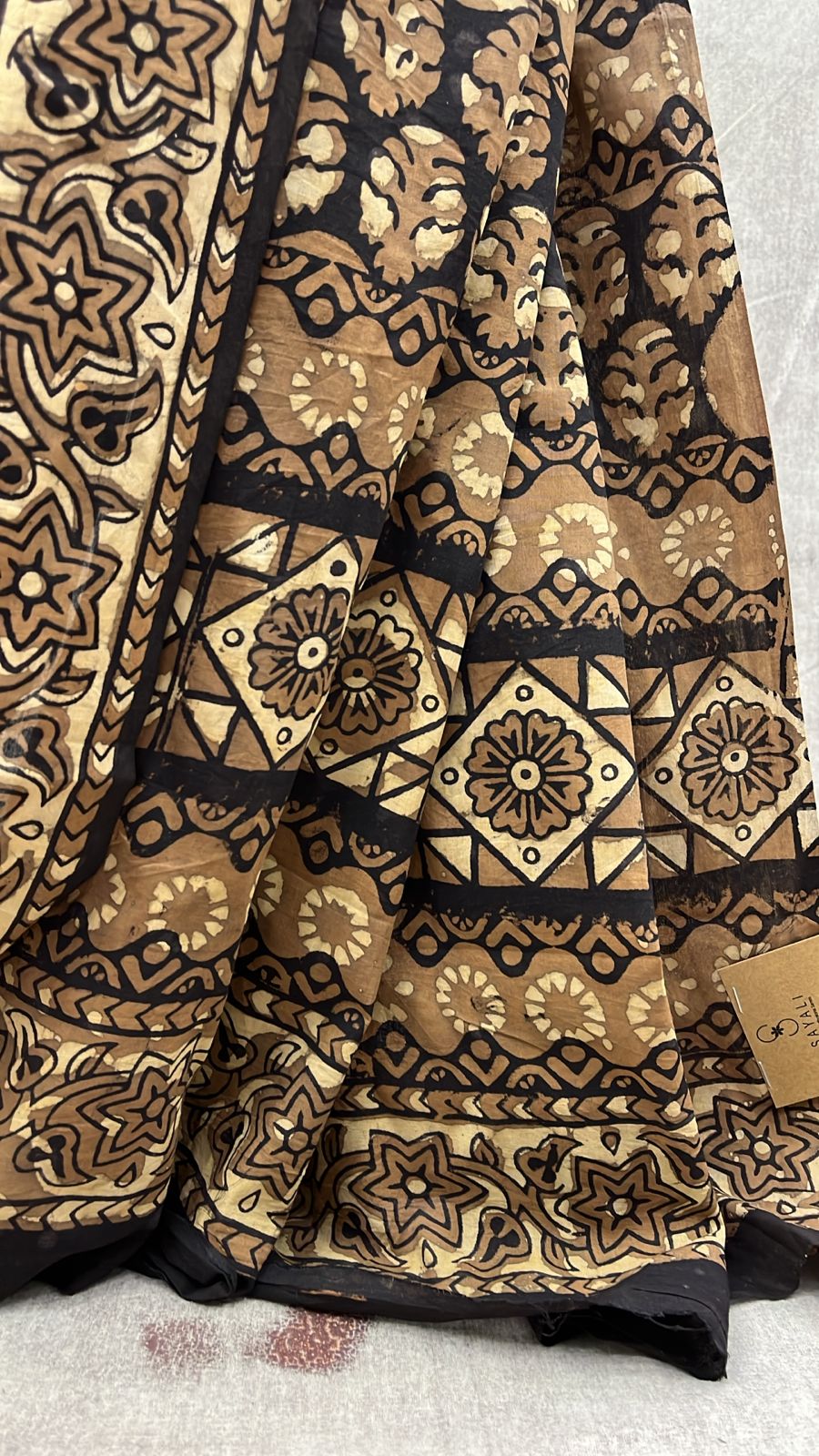 Brown HBP Cotton Saree-SRBCS2042