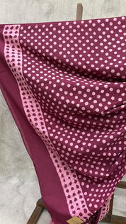 Magenta HBP Cotton Saree - SRMCS1936