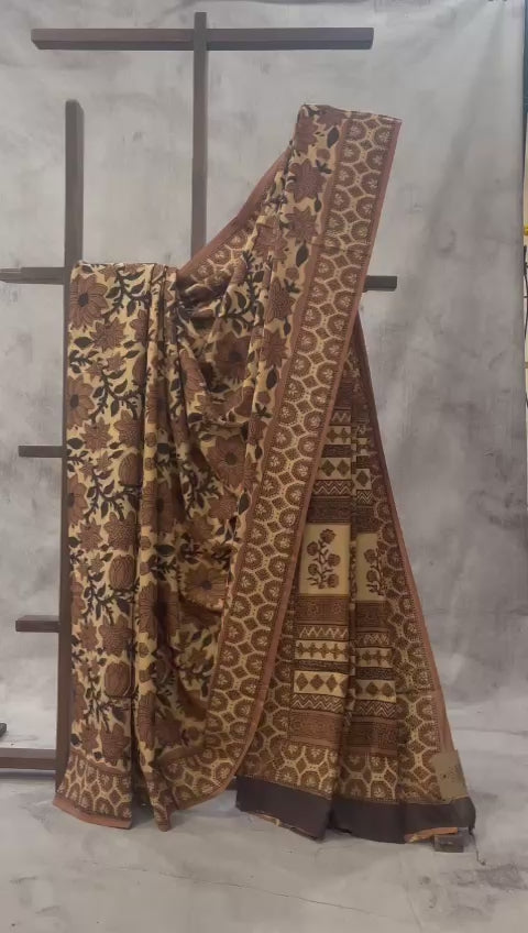 Beige HBP Cotton Saree - SRBCS1773