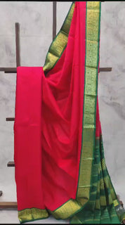 Red Kanjeevaram Silk Saree-SRRKSS137