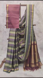 Multicolor Soft Silk Saree-SRMSSS106