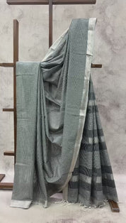 Black Maheshwari Saree