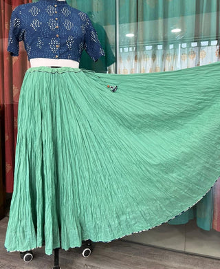 Aqua Green 100 Kali Skirt