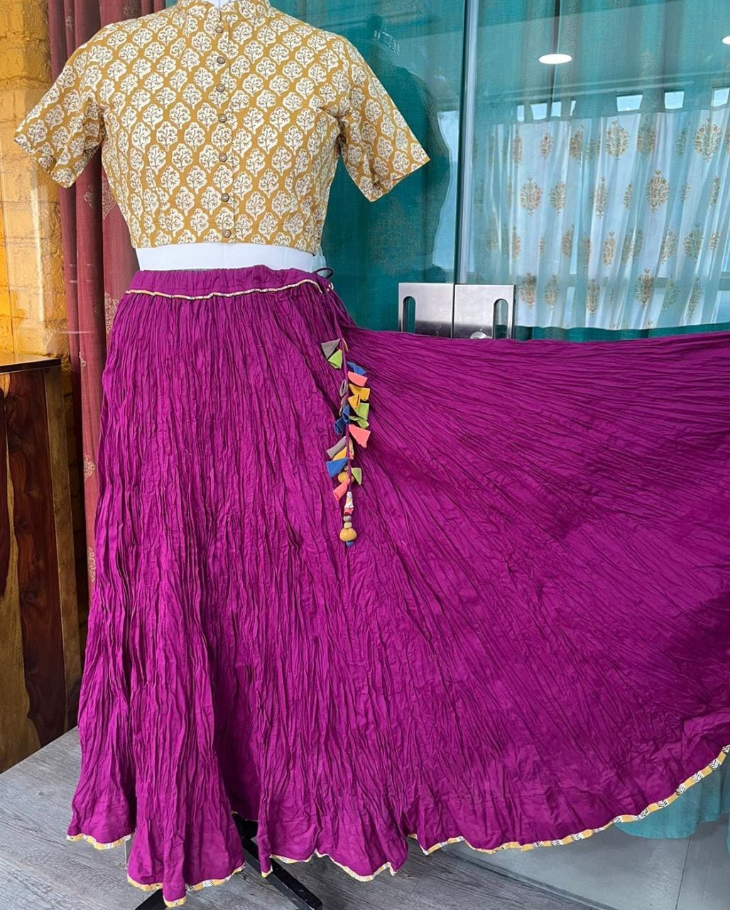 Astonishing ajrakh print kali skirt  wwwkosigamcom
